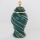 Keramik-Vase 41x20 cm golden/grün