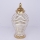 Keramik-Vase 42,2x21,1 cm golden/weiß