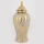 Keramik-Vase 42,6x18,8 cm golden/silbern