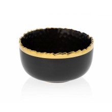Keramikschüssel KATI 11,5 cm schwarz/golden