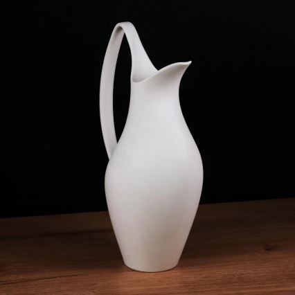Keramikvase 33x17x19 cm, weiß
