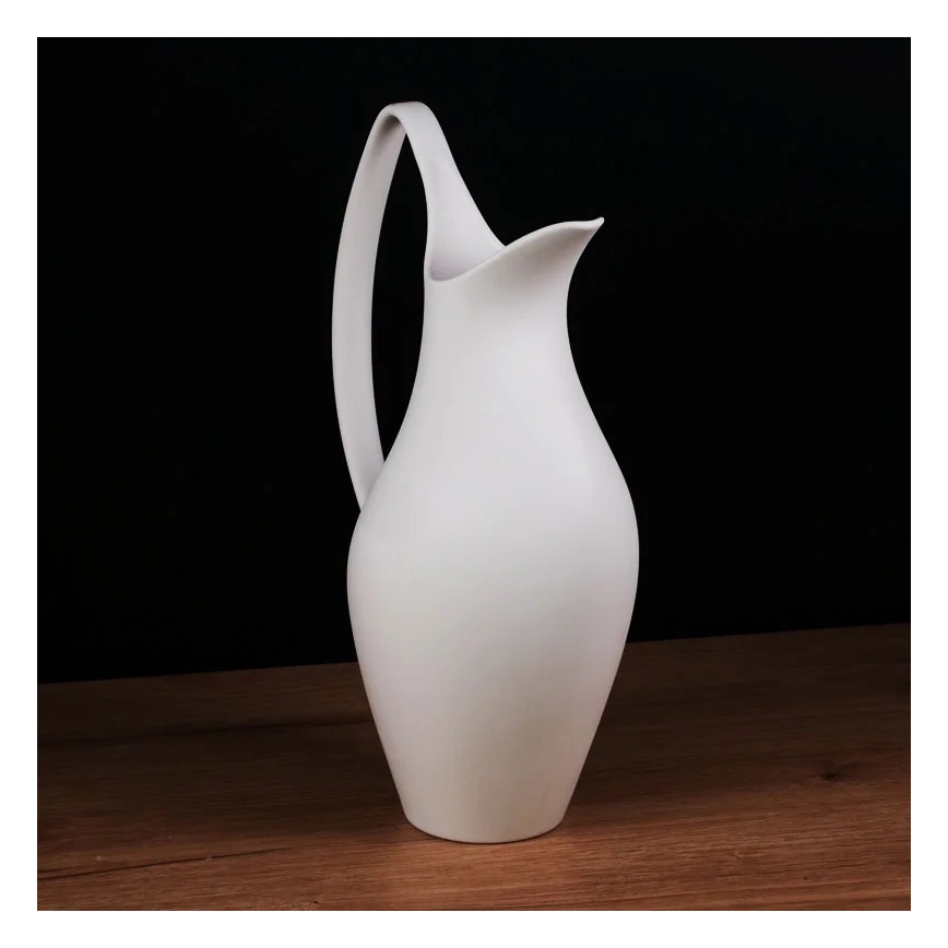 Keramikvase 33x17x19 cm, weiß