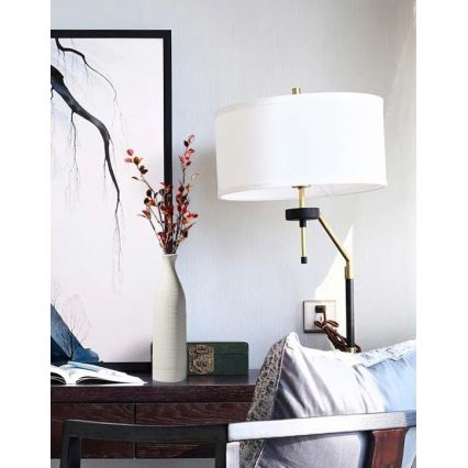 Keramikvase 46 cm, weiß