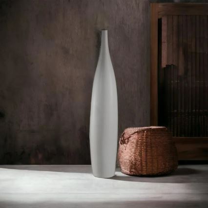 Keramikvase 70 cm weiß