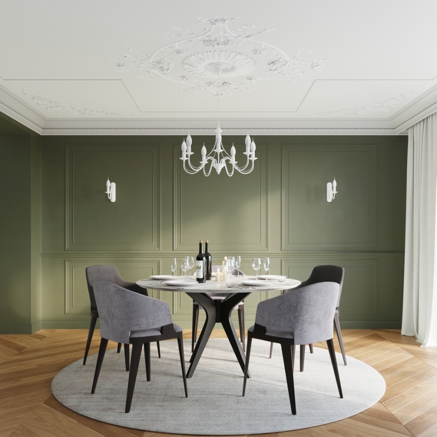 Sollux SL.0213 - Kette-Kronleuchter MINERWA 3 3xE14/40W/230V weiß