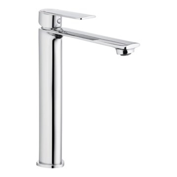 KFA Armatura 4422-612-00 - Waschbeckenarmatur + Ablauf mit Überlauf AGAT 28,7 cm glänzendes Chrom