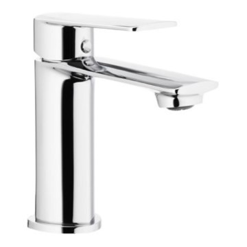 KFA Armatura 4422-815-00 - Waschbeckenarmatur + Ablauf mit Überlauf AGAT 15,2 cm glänzendes Chrom