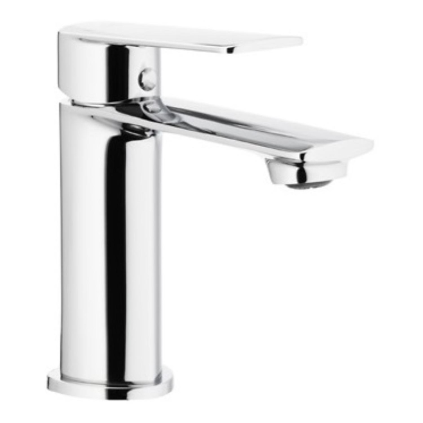 KFA Armatura 4422-815-00 - Waschbeckenarmatur + Ablauf mit Überlauf AGAT 15,2 cm glänzendes Chrom