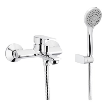 KFA Armatura 4424-510-00 - Badewannen-Set mit Armatur AGAT glänzendes Chrom