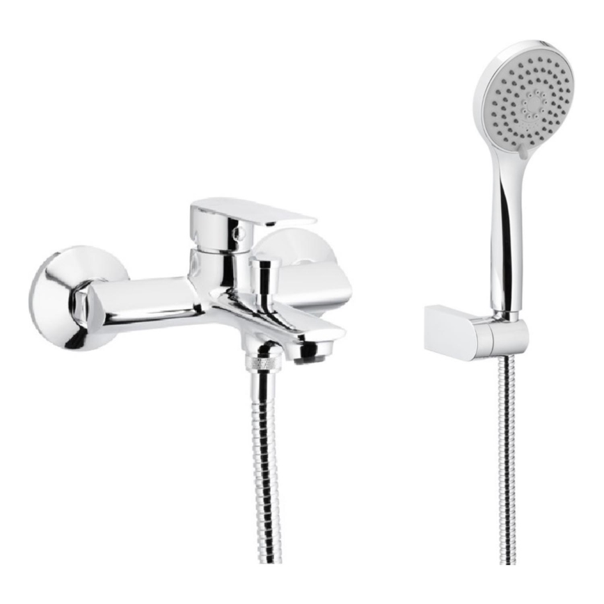 KFA Armatura 4424-510-00 - Badewannen-Set mit Armatur AGAT glänzendes Chrom