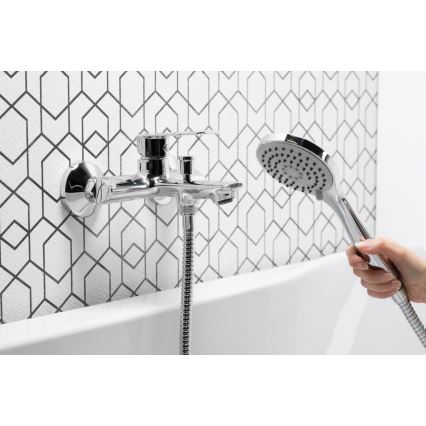 KFA Armatura 4424-510-00 - Badewannen-Set mit Armatur AGAT glänzendes Chrom
