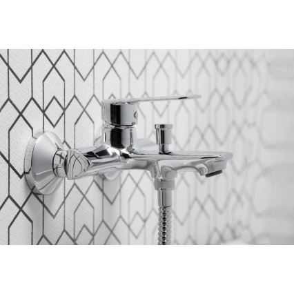 KFA Armatura 4424-510-00 - Badewannen-Set mit Armatur AGAT glänzendes Chrom