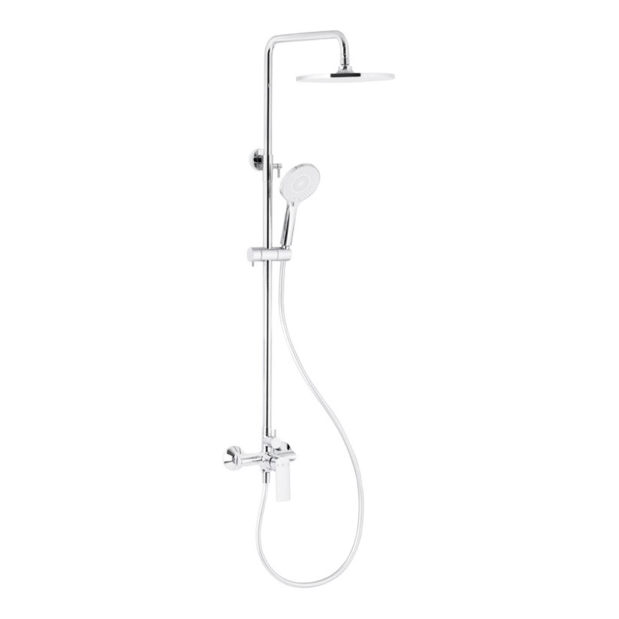 KFA Armatura 4426-910-00 - Duschset mit Armatur AGAT glänzendes Chrom