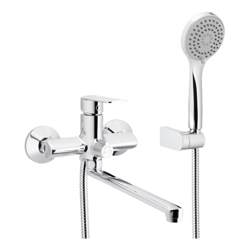 KFA Armatura 4428-715-00 - Badewannen-Set mit Armatur AGAT glänzendes Chrom