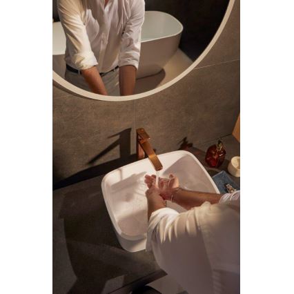 KFA Armatura 4522-712-34 - Waschtischarmatur + Ablaufgarnitur MALAGA 30,3 cm Roségold