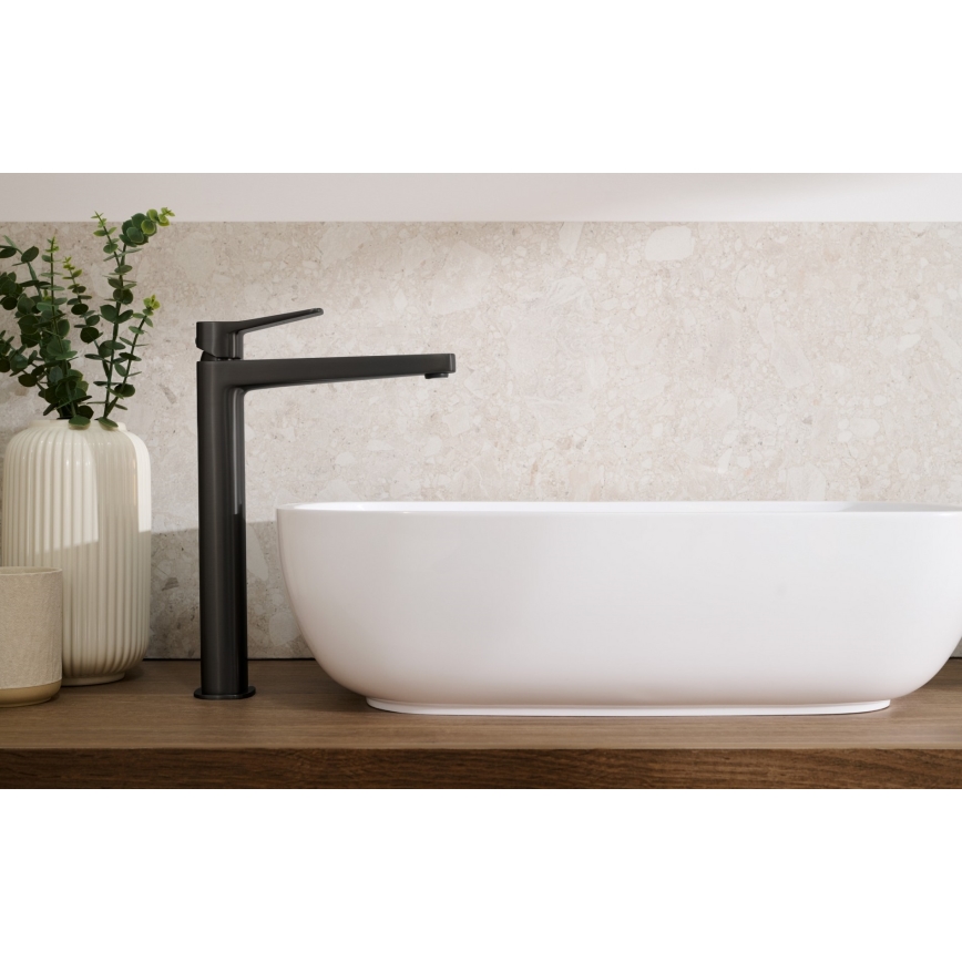 KFA Armatura 4522-815-81 - Waschtischarmatur + Auslauf MALAGA 15,9 cm schwarz