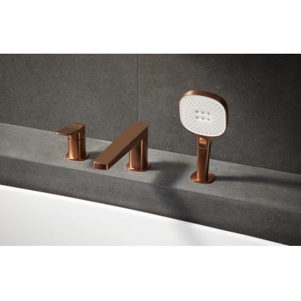 KFA Armatura 4525-210-34 - 3-Loch-Wannenarmatur MALAGA Roségold