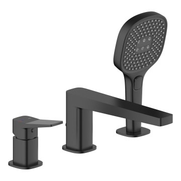 KFA Armatura 4525-210-81 - Badewannenarmatur 3-Loch MALAGA schwarz