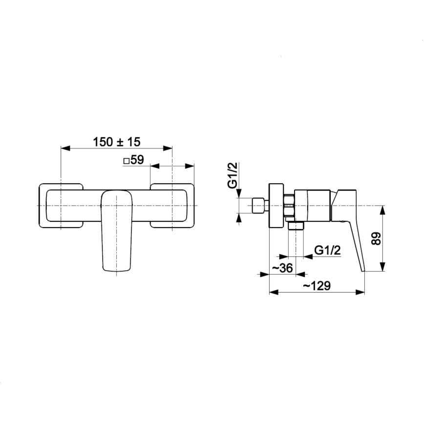 KFA Armatura 4526-010-44 - Duscharmatur MALAGA weiß