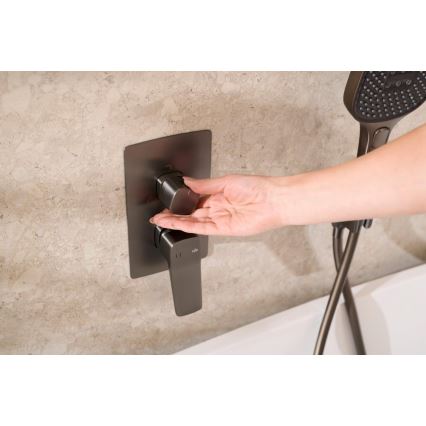 KFA Armatura 4529-301-61 - Duschset mit Unterputzarmatur MALAGA, Metallic-Grau