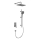 KFA Armatura 4529-301-61 - Duschset mit Unterputzarmatur MALAGA, Metallic-Grau