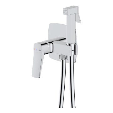 KFA Armatura 4529-512-00 - Bidetarmatur mit Handbrause für Unterputzmontage MALAGA, hochglanzverchromt