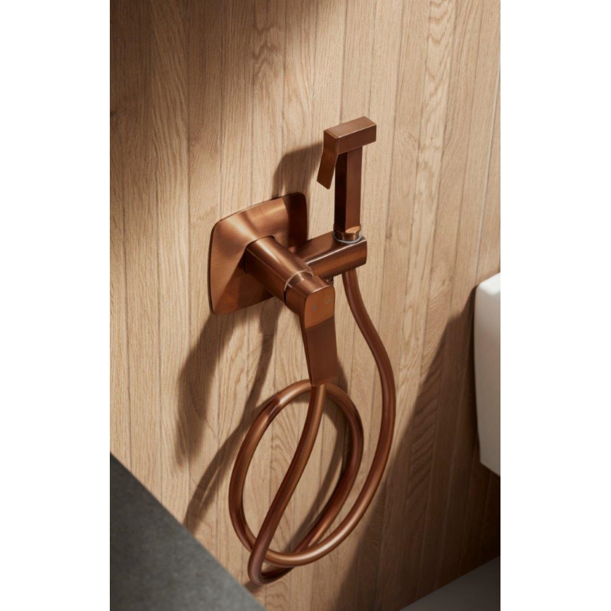 KFA Armatura 4529-512-34 - Bidetarmatur mit Handbrause zur Unterputzmontage MALAGA Roségold