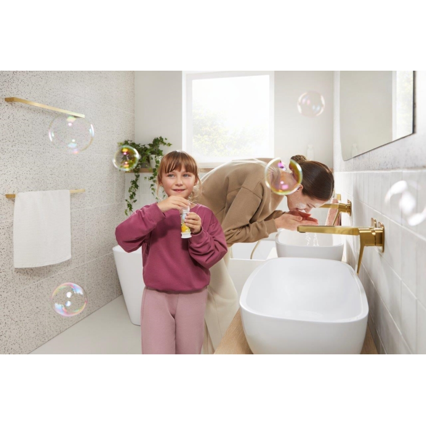 KFA Armatura 4529-810-31 - Waschtischarmatur zur Unterputzmontage MALAGA, gebürstetes Gold