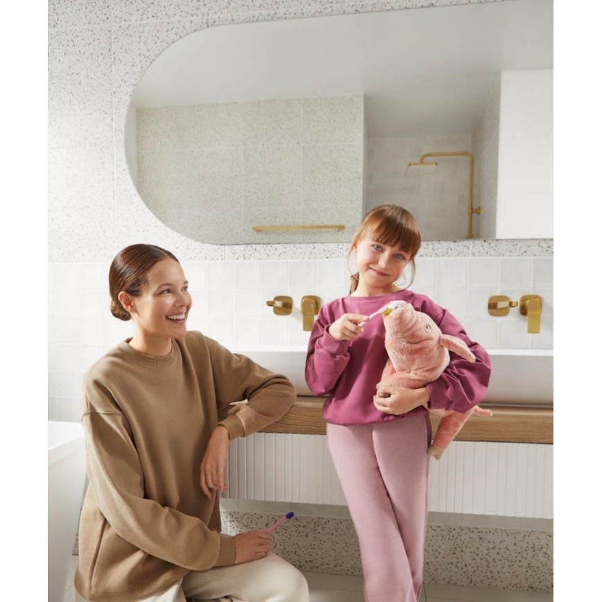 KFA Armatura 4529-810-31 - Waschtischarmatur zur Unterputzmontage MALAGA, gebürstetes Gold