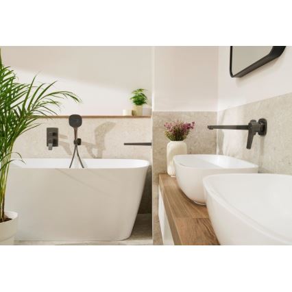 KFA Armatura 4529-810-61 - Einhebel-Waschtischarmatur zur Unterputzmontage MALAGA Metallic-Grau