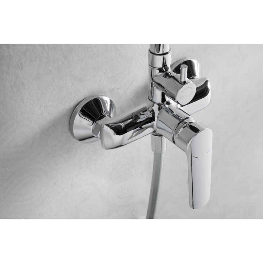 KFA Armatura 5026-910-00 - Duschset mit Armatur TANZANIT glänzendes Chrom