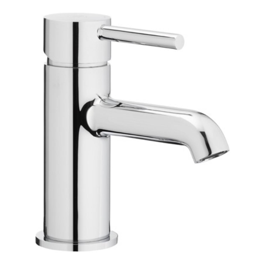 KFA Armatura 5032-815-00 - Waschbeckenarmatur + Ablauf mit Überlauf MOZA 15,2 cm glänzendes Chrom