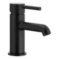 KFA Armatura 5032-815-81 - Waschbeckenarmatur + Ablauf mit Überlauf MOZA 15,2 cm matt schwarz