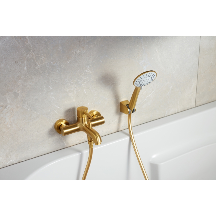 KFA Armatura 5034-010-31 - Badewannenarmatur MOZA geschliffen golden