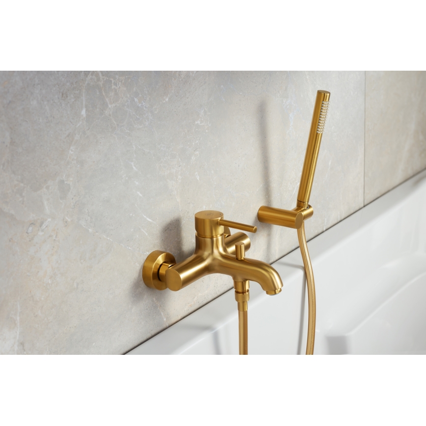 KFA Armatura 5034-010-31 - Badewannenarmatur MOZA gebürstetes Gold