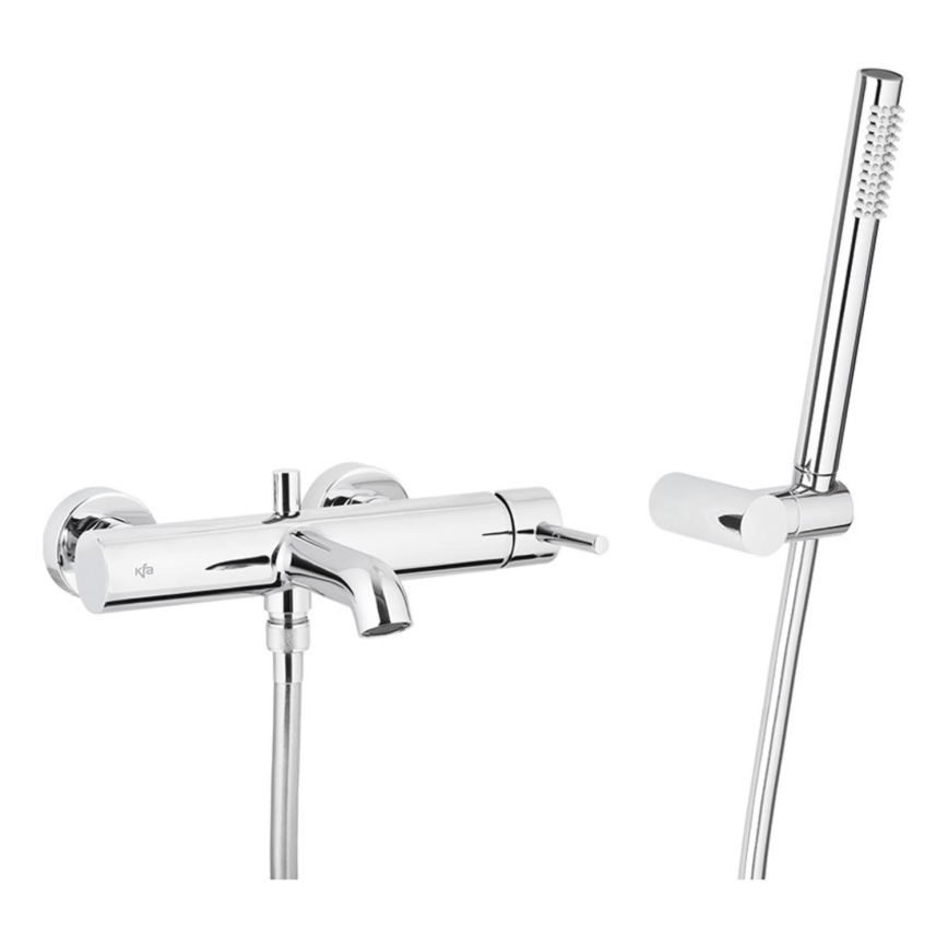KFA Armatura 5034-520-00 - Badewannen-Set mit Armatur MOZA glänzendes Chrom