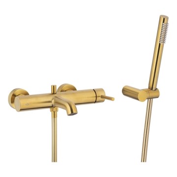KFA Armatura 5034-520-31 - Badewannen-Set mit Armatur MOZA geschliffen golden