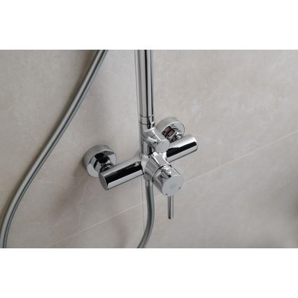KFA Armatura 5036-910-00 - Duschset mit Armatur MOZA glänzendes Chrom