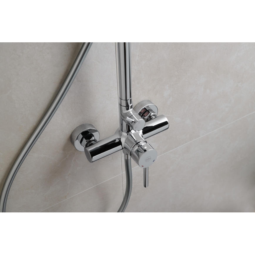 KFA Armatura 5036-910-00 - Duschset mit Armatur MOZA glänzendes Chrom