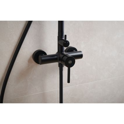 KFA Armatura 5036-910-81 - Duschset mit Armatur MOZA Messing/matt schwarz