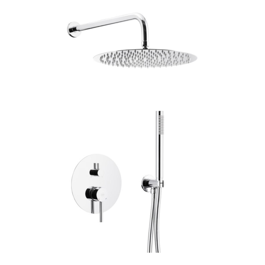 KFA Armatura 5039-501-00 - Dusch-Set mit Unterputz-Armatur MOZA glänzendes Chrom