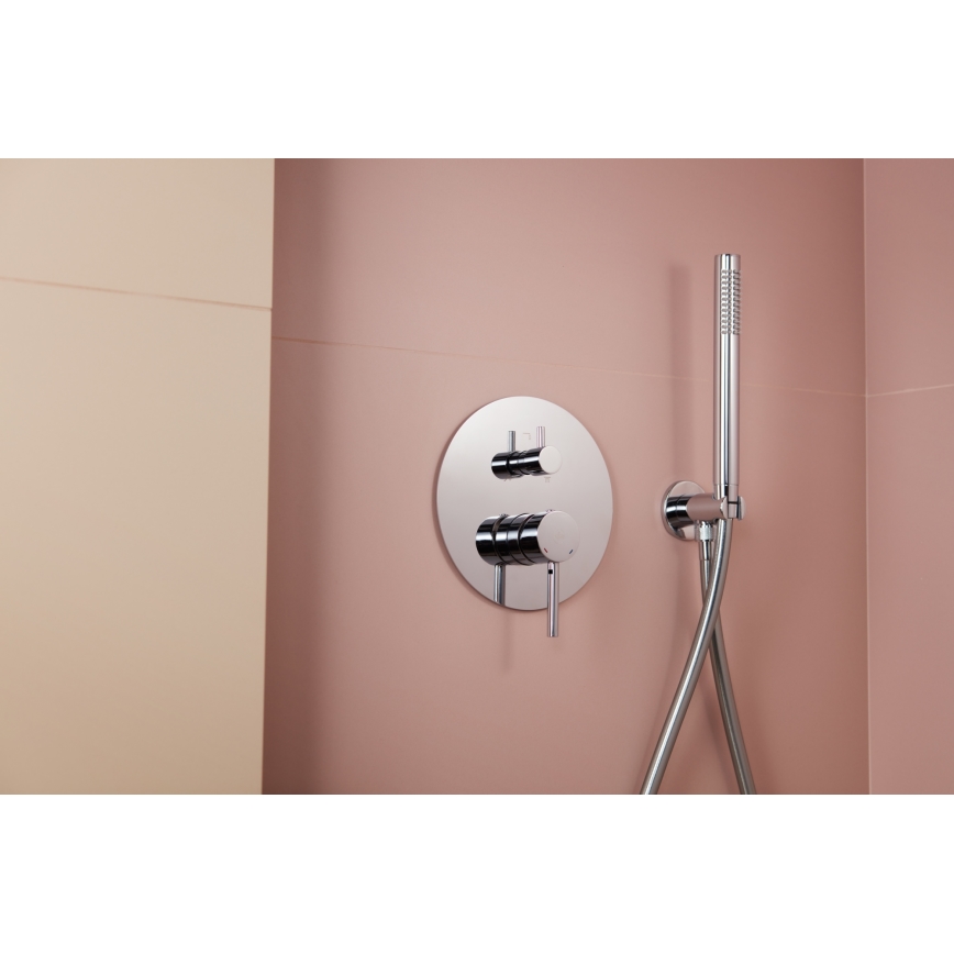 KFA Armatura 5039-501-00 - Dusch-Set mit Unterputz-Armatur MOZA glänzendes Chrom