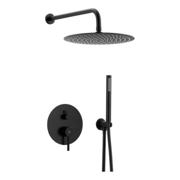 KFA Armatura 5039-501-81 - Dusch-Set mit Unterputz-Armatur MOZA matt schwarz