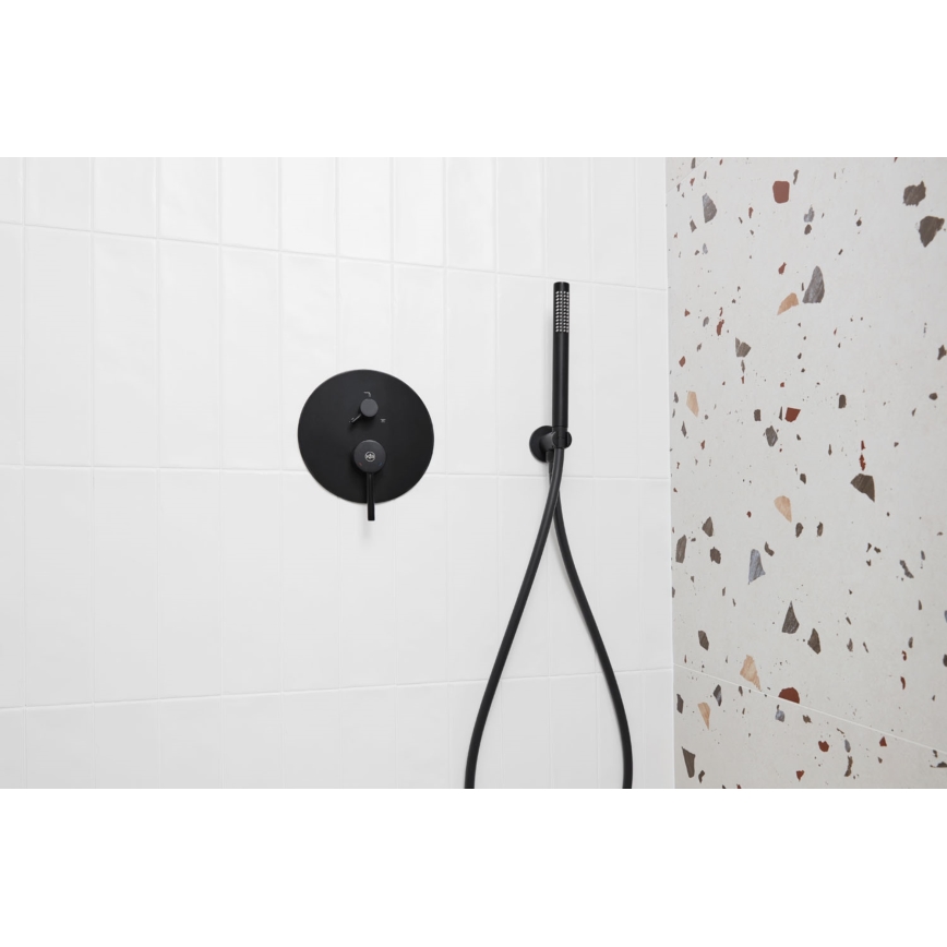 KFA Armatura 5039-501-81 - Dusch-Set mit Unterputz-Armatur MOZA matt schwarz
