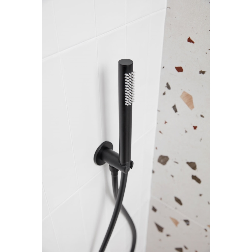 KFA Armatura 5039-501-81 - Dusch-Set mit Unterputz-Armatur MOZA matt schwarz