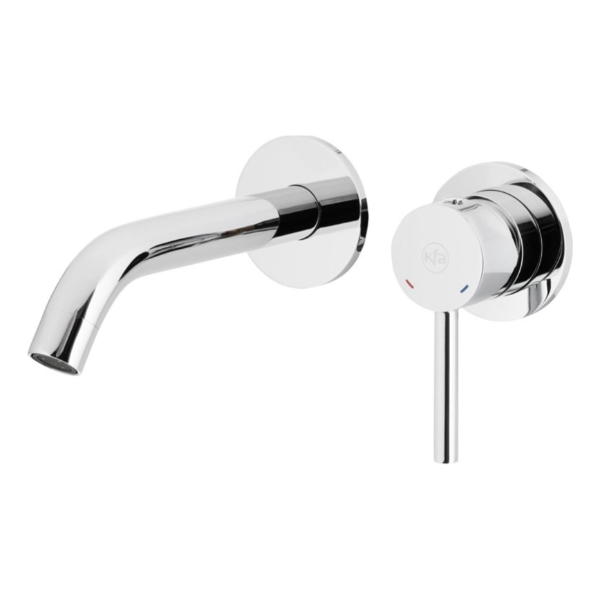 KFA Armatura 5039-810-00 - Waschbeckenarmatur für Unterputzmontage MOZA glänzendes Chrom