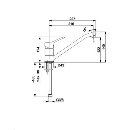 KFA Armatura 5243-915-00 - Wasserhahn/Armatur MORRIS glänzendes Chrom