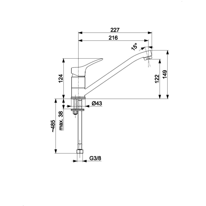 KFA Armatura 5243-915-00 - Wasserhahn/Armatur MORRIS glänzendes Chrom