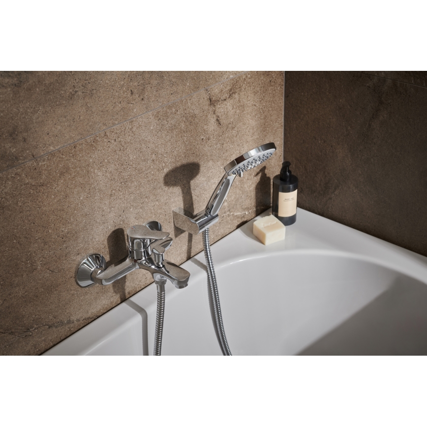 KFA Armatura 5244-510-00 - Badewannen-Set mit Armatur MORRIS glänzendes Chrom