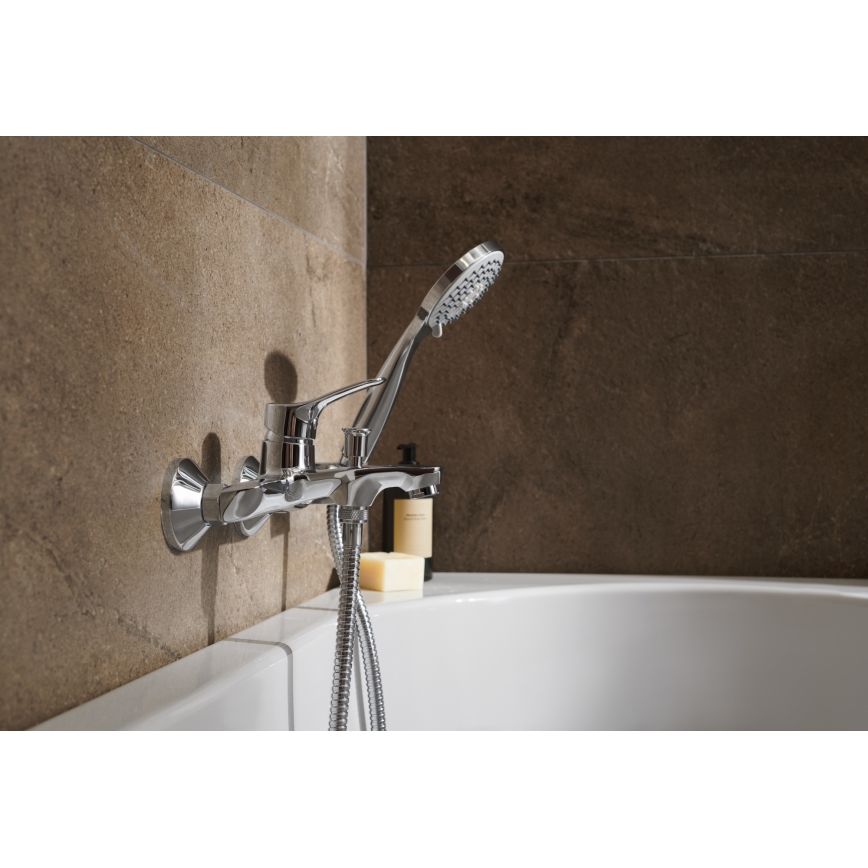 KFA Armatura 5244-510-00 - Badewannen-Set mit Armatur MORRIS glänzendes Chrom